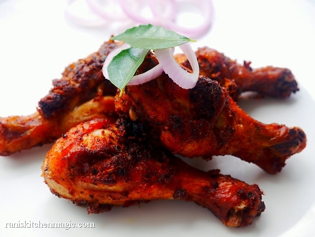 Spicy Chicken leg fry (Indian Style) recipes, Indian spiced chicken leg fry...